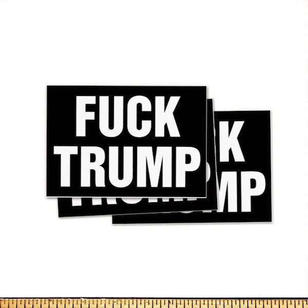 Fuck Trump Mini Stickers FREE SHIPPING | Anti-Trump Sticker Set | 2024 Anti-MAGA Trump Indictment Anti-Republican Waterproof Vinyl Stickers