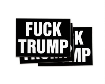 Fuck Trump Mini Stickers FREE SHIPPING | Anti-Trump Sticker Set | 2024 Anti-MAGA Trump Indictment Anti-Republican Waterproof Vinyl Stickers