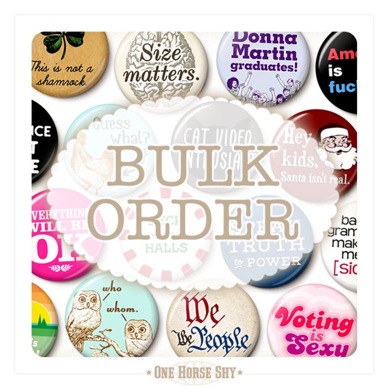 discount buttons bulk