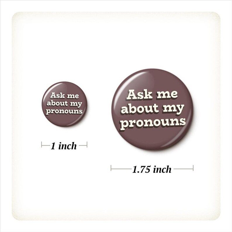 Earth Tones Pronoun Pins Multipack She He They Them Any Ask image 10