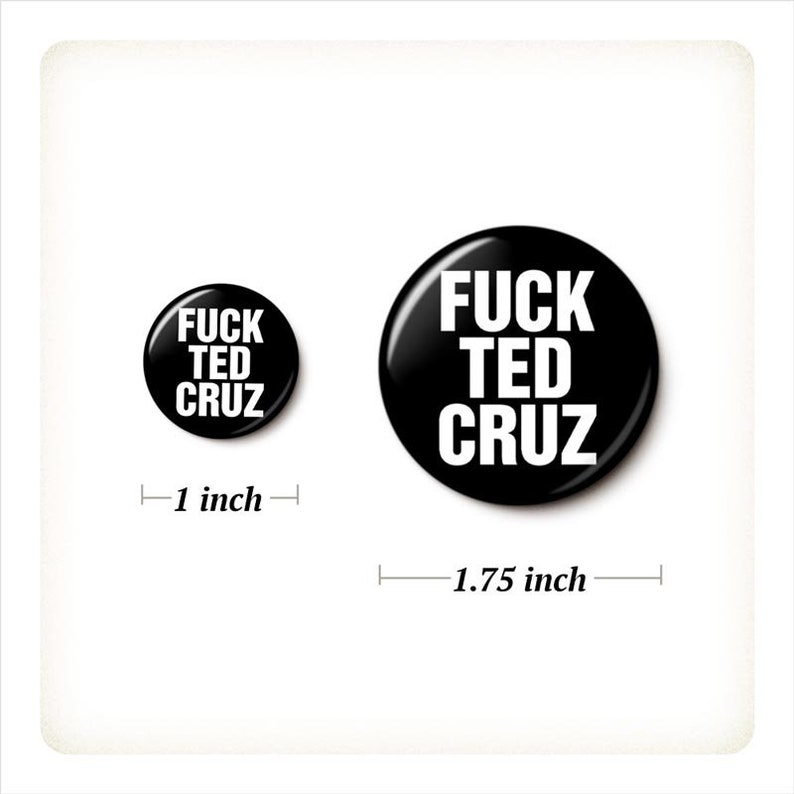 Fuck The Texas GOP Buttons Pin Set Gun Control Pins Anti-Republican Ted Cruz Greg Abbott 1 Inch or 1.75 Inch Pinback Buttons image 4
