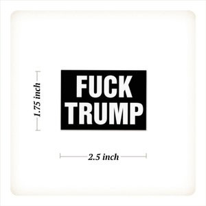 Fuck Trump Mini Stickers FREE SHIPPING Anti-Trump Sticker Set 2024 Anti-MAGA Trump Indictment Anti-Republican Waterproof Vinyl Stickers single sticker