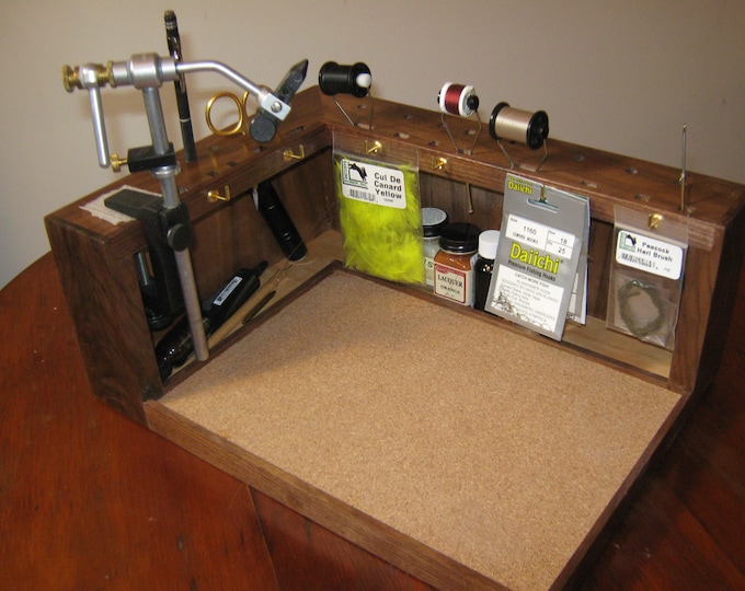 Wooden Fly Walnut Fly Tying Bench - Prototype - Etsy