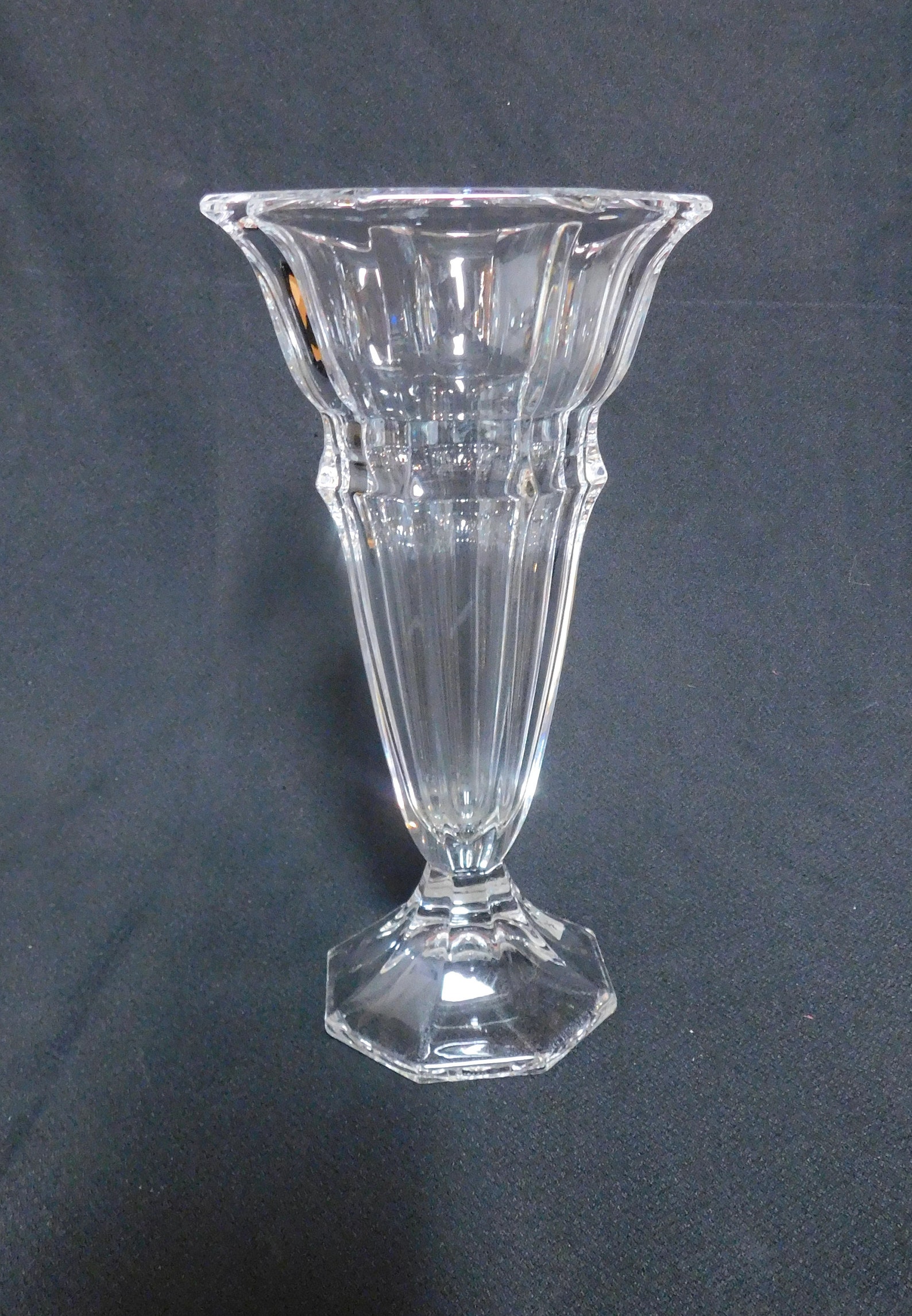 Mikasa Crystal AVONDALE Tall Vase 10 1/2 in Excellent Etsy