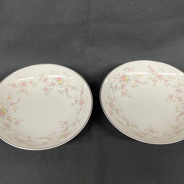 Noritake ARLENE 5802 Pair Fruit Bowls 5 1/2"