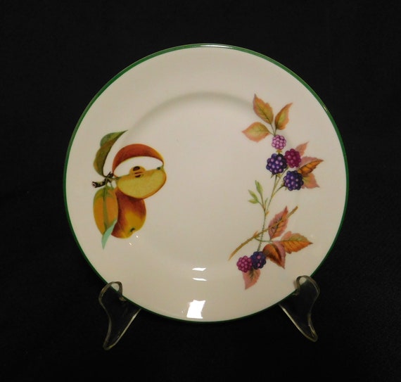 Porcelain Royal Worcester Evesham Gold Bread Plate 6 5//8/"D Made in ENGLAND