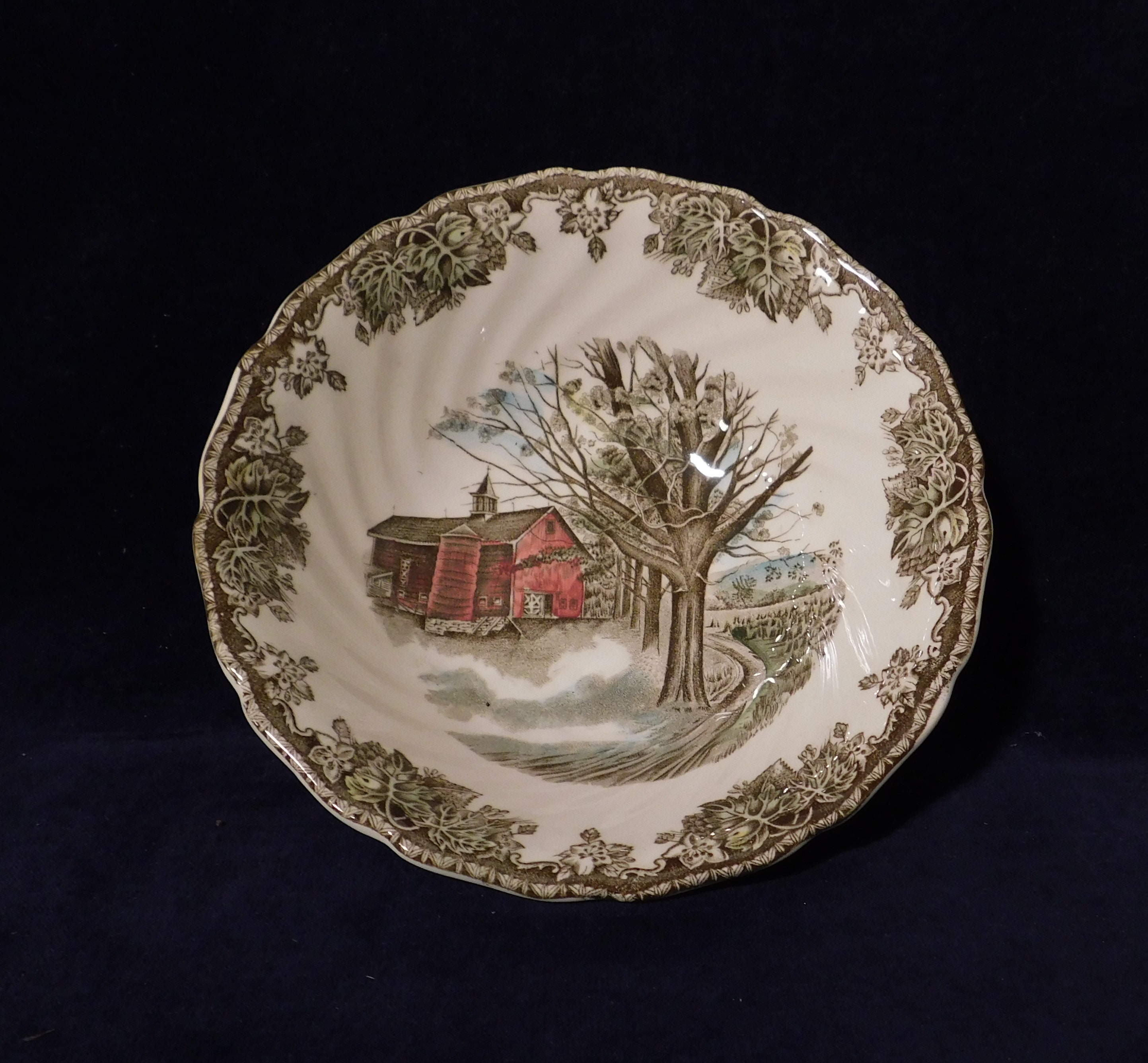 Johnson Brothers FRIENDLY VILLAGE 1883 Round Serving Bowl 8 Etsy
