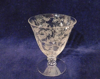 s Fostoria CHINTZ Etched Fruit/ Oyster Cocktail Tumbler 