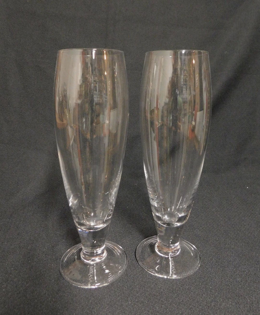 Mikasa BREWMASTERS COLLECTION Pair Pilsner Glasses 9 1/2 Etsy