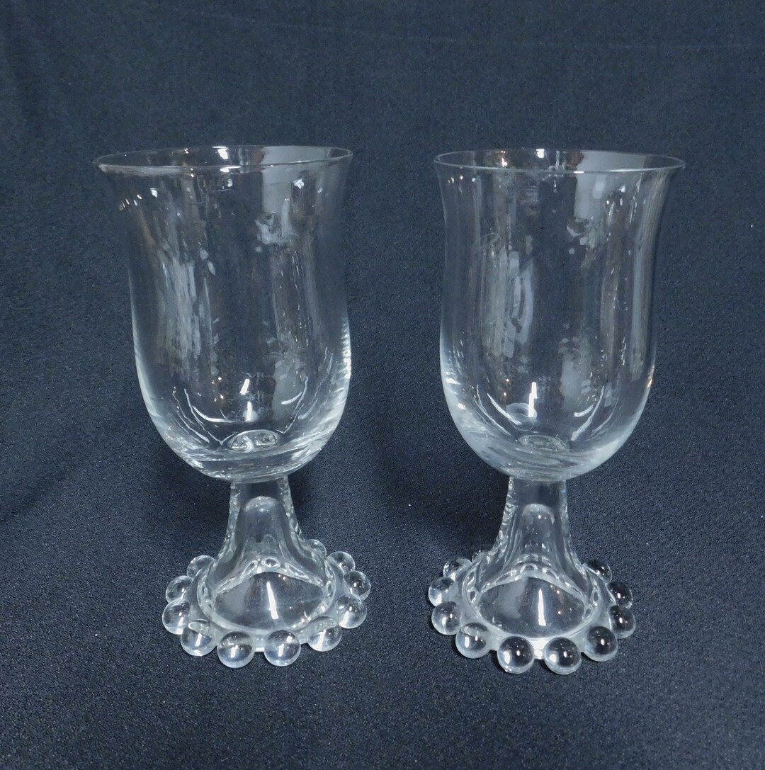 Imperial Candlewick Pair Water Goblets 400/19 6 3/4 Etsy
