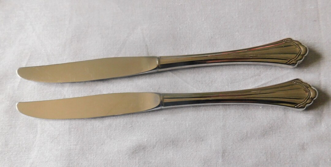 Oneida Stainless MARQUETTE Pair Dinner Knives 9 Etsy