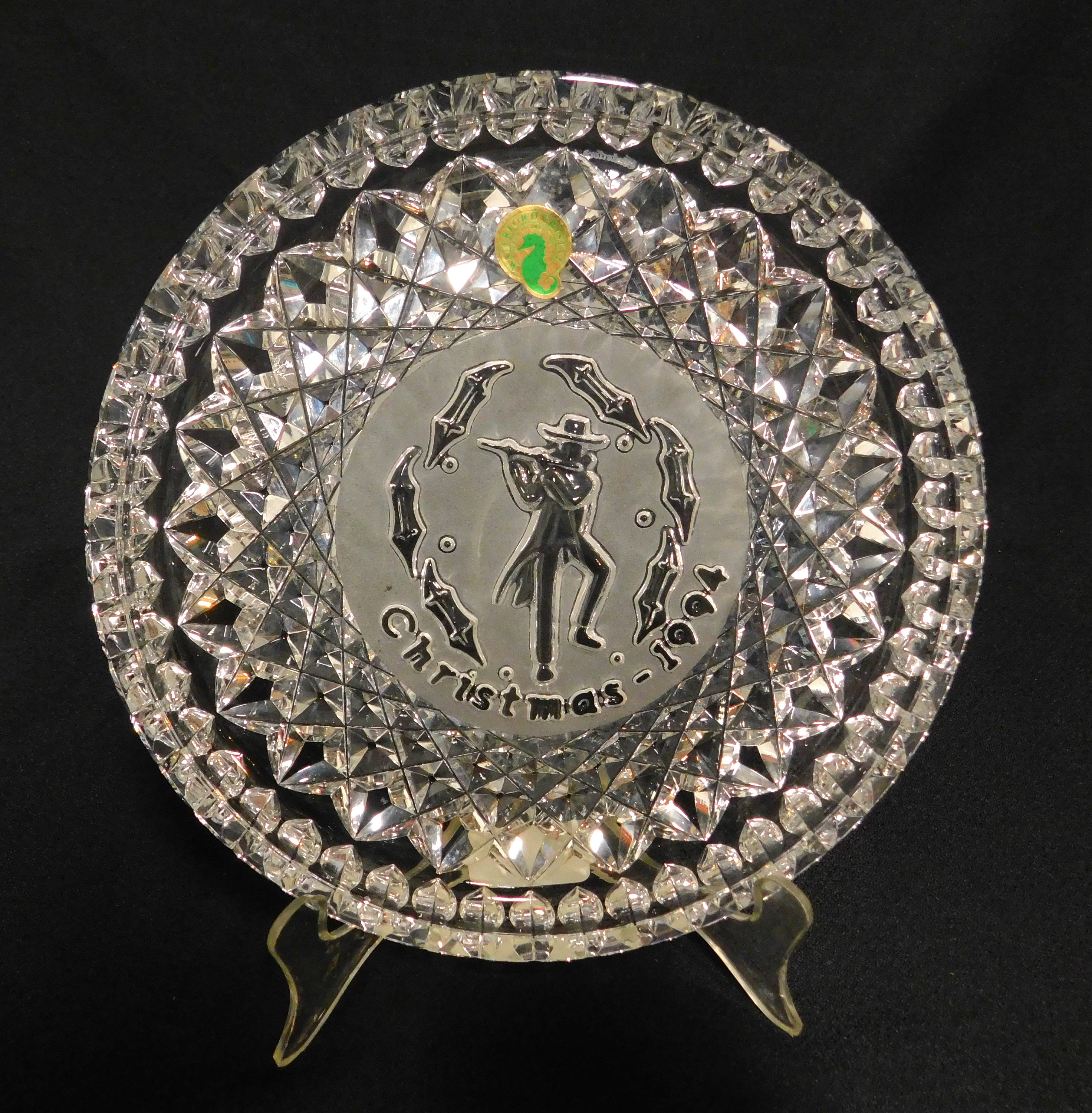 WATERFORD Crystal 12 Days of Christmas Plate 1994 Etsy