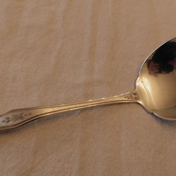 Oneida Stainless MORNING BLOSSOM Gravy Ladle 7 1/2"