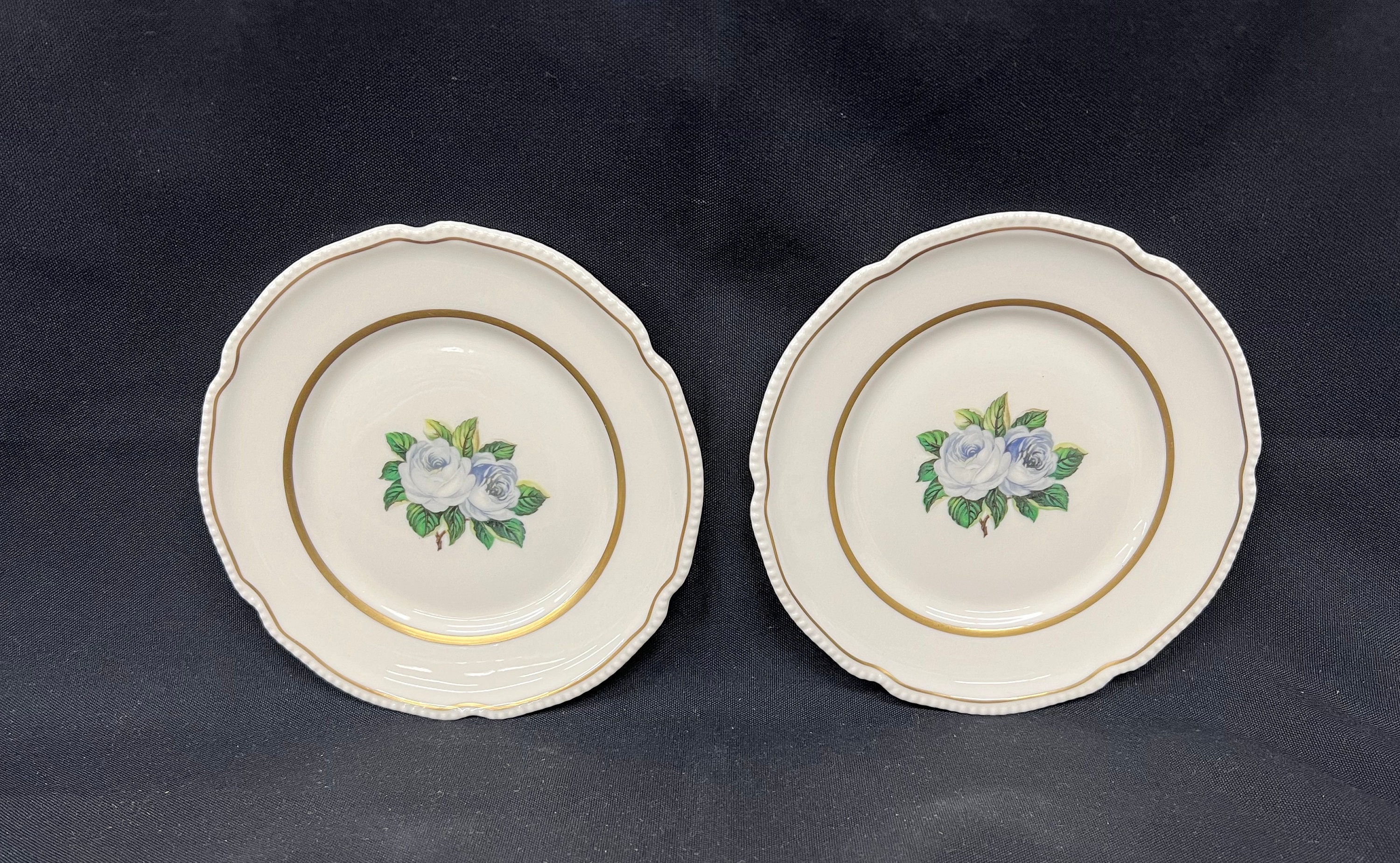アメリカンブランド陶器　パンとバター用平皿６枚　Castleton China Trousseau Bread & Butter Plate 6.25