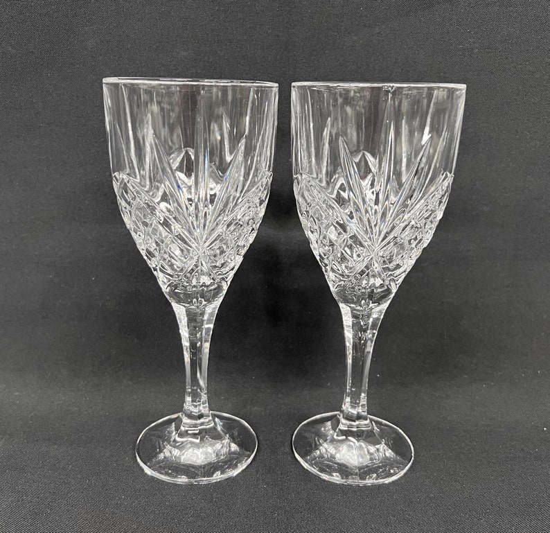 Godinger Shannon DUBLIN Pair All Purpose Goblets/wines 8 Etsy