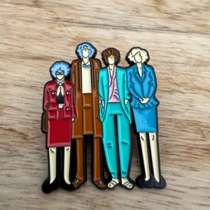 Szpilka z emalii inspirowana Golden Girls – zabawna przypinka z serialu telewizyjnego z lat 80. | Retro, nostalgiczny, prezent dla przyjaciół, przedmiot kolekcjonerski popkultury