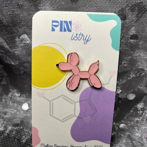 Balloon Dog Enamel Pin | Cute Carnival-Inspired Lapel Pin | Quirky Party Aesthetic