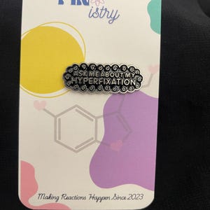 Hello, I’m Anxious Enamel Pin – Funny Name Tag Pin, Relatable Anxiety Gift, Hard Enamel Pin for Mental Health Awareness