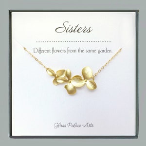 Flower Sister Bracelet For 3, Unbiological Sister Bridesmaid Jewelry Rose Gold, Three Best Friends Bracelet, Flower Bridal Party Gifts