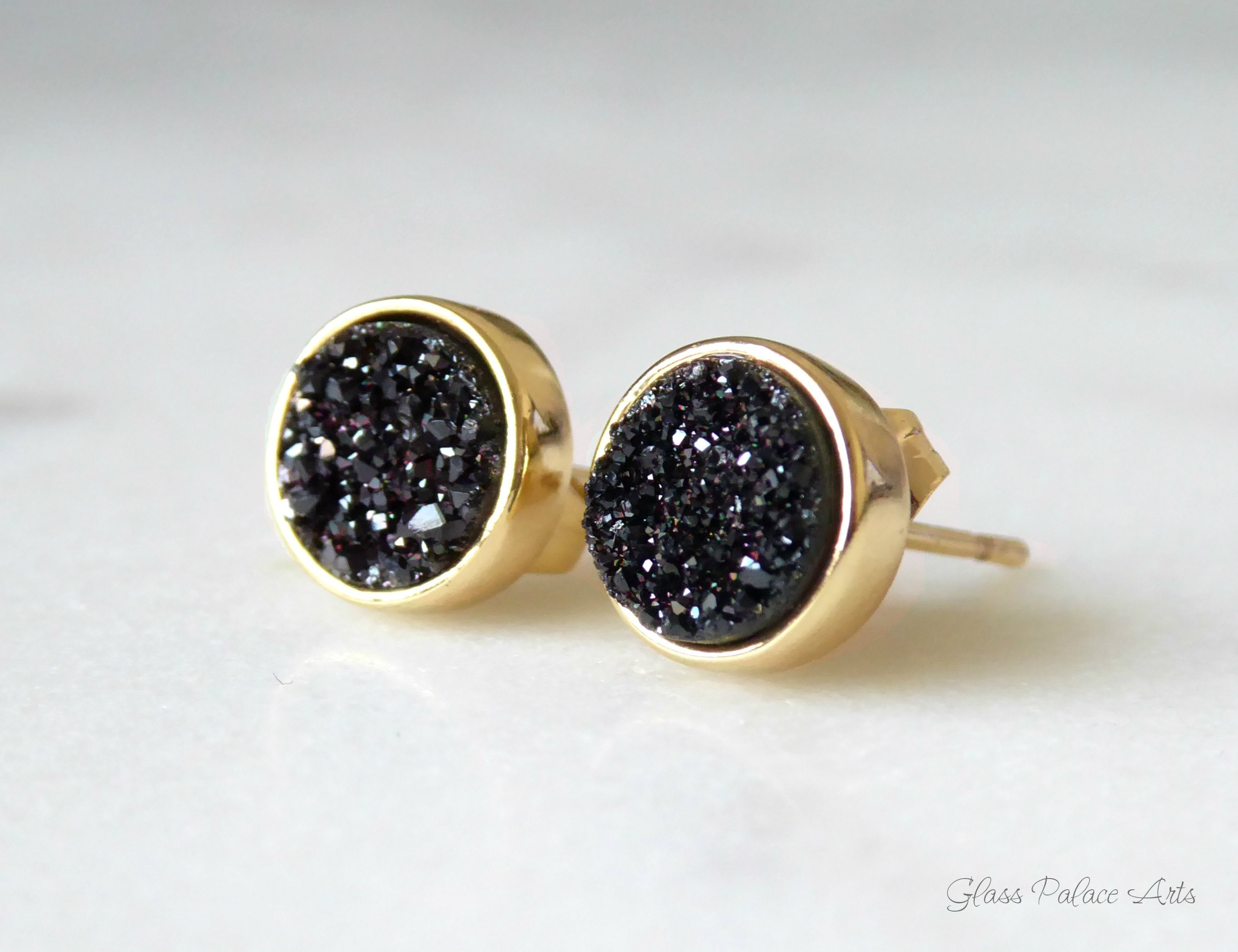 Real on sale druzy earrings