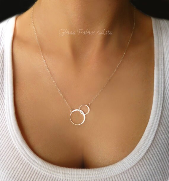 Estate Sterling Silver Infinity Circle of Life Eternity Pendant Necklace