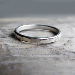 Couples Ring Set Sterling Silver His and Hers Promise Rings - Etsy