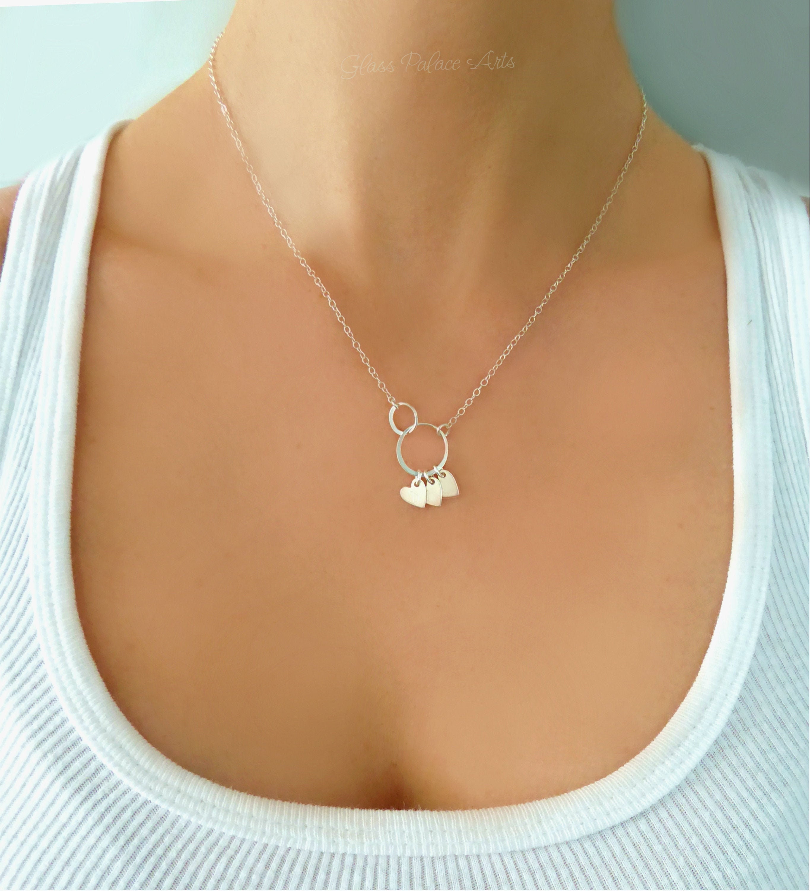 Infinity Heart Necklace 14k White Gold Finish Personalized Name Unique Gifts Store Happy Birthday Katie