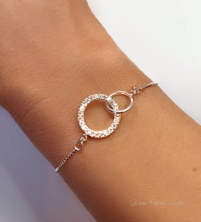 "To My Beautiful Daughter" Sterling Silver Infinity Bracelet With Card - Gift From Dad/Mom