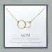 Infinity Necklace For Mom From Daughter, Push Present For Mom, Mother Of Bride Gift From Daughter From Son, Dainty Jewelry Gift From Kids