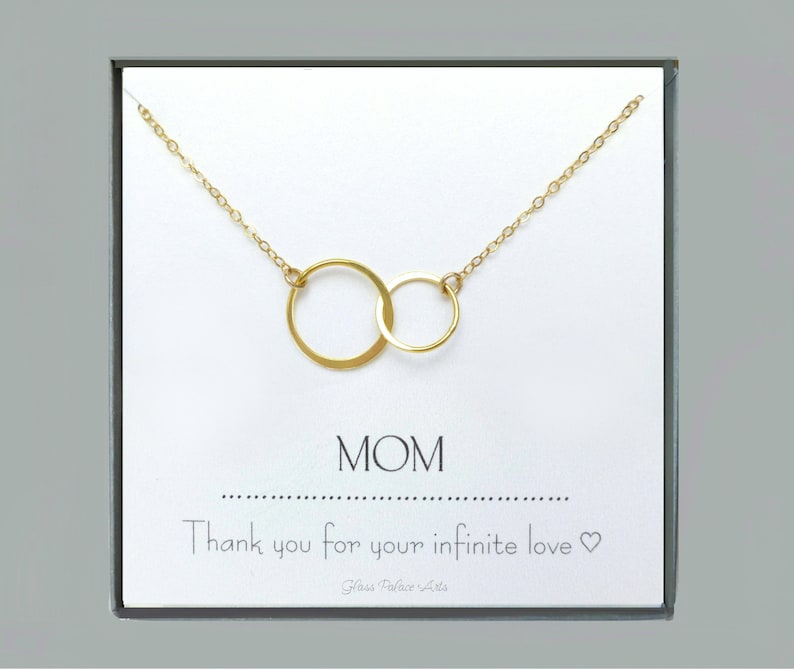 Infinity Necklace For Mom From Daughter Push Present For Mom Etsy.de