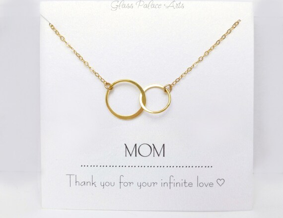 Infinity Necklace for Mom From Daughter 