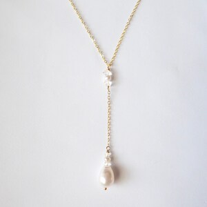 Crystal and Pearl Necklace for Women With Herkimer Diamonds, Freshwater ...