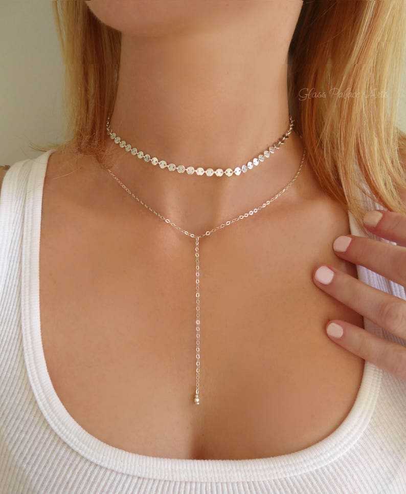 Sterling Silver Choker Necklace for Women Chain Choker Silver Etsy