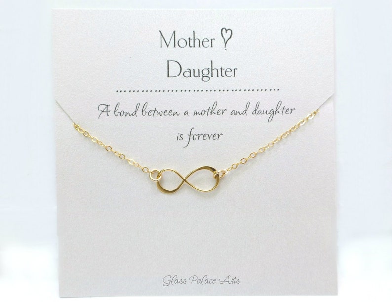 Mother Daughter Necklace Gold for Daughter From Mom Small Etsy