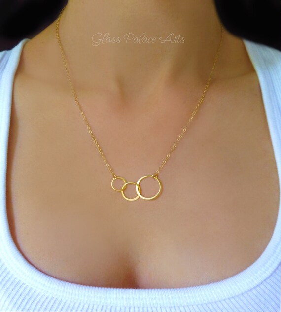 eternity necklace rose gold