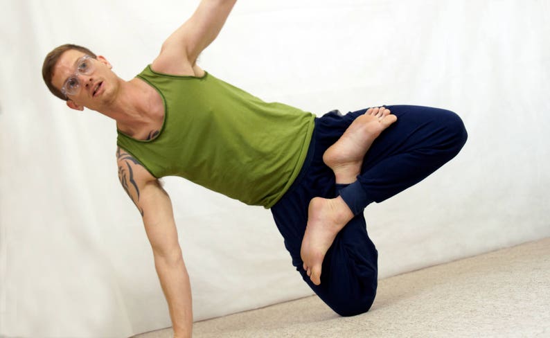icancu Tank Top colour made to measure Yoga Kundalini Yoga black white i can cu Mens Handmade vest