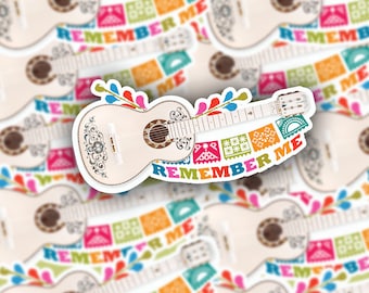 Coco Sticker | Coco Guitar Sticker | Remember Me  Sticker | Water Bottle Sticker | Laptop Sticker | Waterproof Sticker, Christmas gift