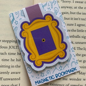 Friends Bookmark, Magnetic Bookmark, Planner Reading Accessory, Stocking stuffer journal, Cute Bookmark, Cute gift, Peephole bookmark