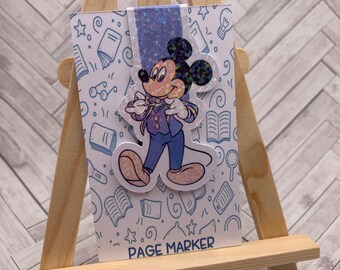 mickey bookmark etsy