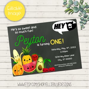 Hey Bear Party Invite, Sensory Birthday Invitation, Editable Birthday, Printable Hey Bear Invitation, First Birthday Invitation, Unisex