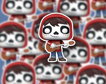 Coco Sticker , Coco Guitar Sticker , Remember Me  Sticker , Water Bottle Sticker , Laptop Sticker , Waterproof Sticker, Christmas gift