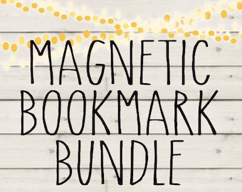 Magnetic Bookmark Trio, Planner Reading Accessory, VSCO bujo bullet journal planner girl, Cute Bookmark,  Cute gift, Cute Bookmark