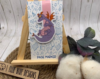 Figment Bookmark, EPCOT Imagination, Disney, Magnetic Bookmark, Planner Reading Accessory, Cute Bookmark, Cute gift, Stocking stuffer