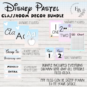 Pastel Vaporwave Classroom Decor Bundle | Mouse Inspired Classroom Theme | Classroom Decor | Teacher Resources | Classroom Decor
