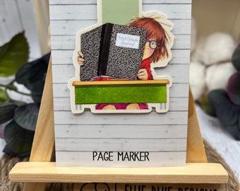 Junie B Jones Bookmark, Magnetic Bookmark, Planner Reading Accessory, Stocking stuffer, Cute gift, Cute Bookmark, Children's book, Nostalgia