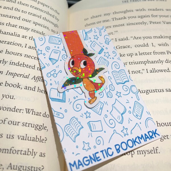 Orange Bird Bookmark , Magnetic Bookmark | Planner Reading | Birthday gift journal | Cute Bookmark | Cute gift | Epcot BirdStocking stuffer