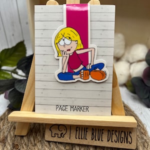 Lizzie McGuire Bookmark, Magnetic Bookmark, Planner Reading Accessory, Stocking stuffer, Cute Bookmark, Cute gift, Disney throwback bookmark
