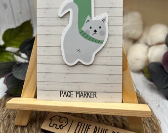 Cat Bookmark, Magnetic Bookmark, Planner Reading Accessory, Stocking stuffer, Cute gift, Cute Bookmark, Cartoon Cat, Cat Lover Gift