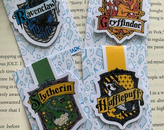 Wizard House Bookmark, Magnetic Bookmark, Planner Reading Accessory, Stocking stuffer, Cute Bookmark, Cute gift