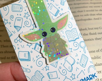 Baby Yoda Bookmark, Magnetic Bookmark, Planner Reading, Stocking stuffer journal, Cute Bookmark, Cute gift, The Child | Yoda